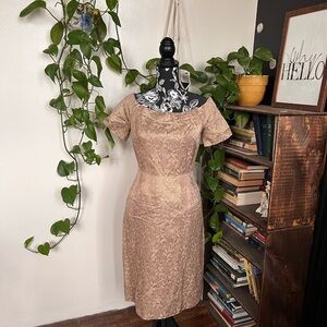 Vintage 1960s gold dress